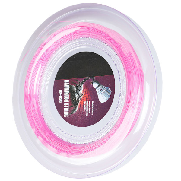 Badminton Racket String 200m Nylon 0.72mm BX650 Rosa for Trening
