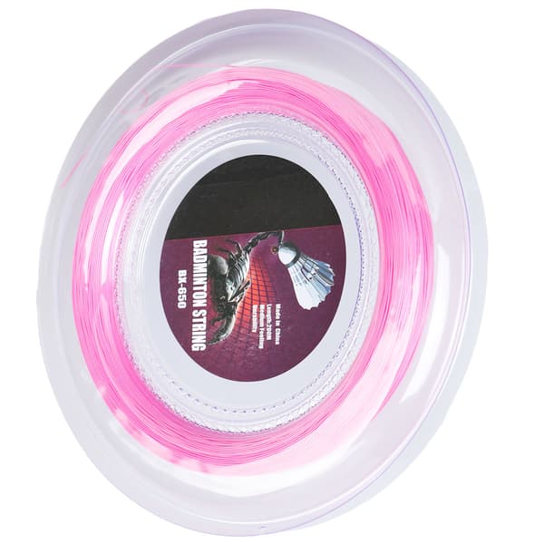 Badmintonracketsträng 200m Nylon 0.72mm BX650 Rosa för Träning