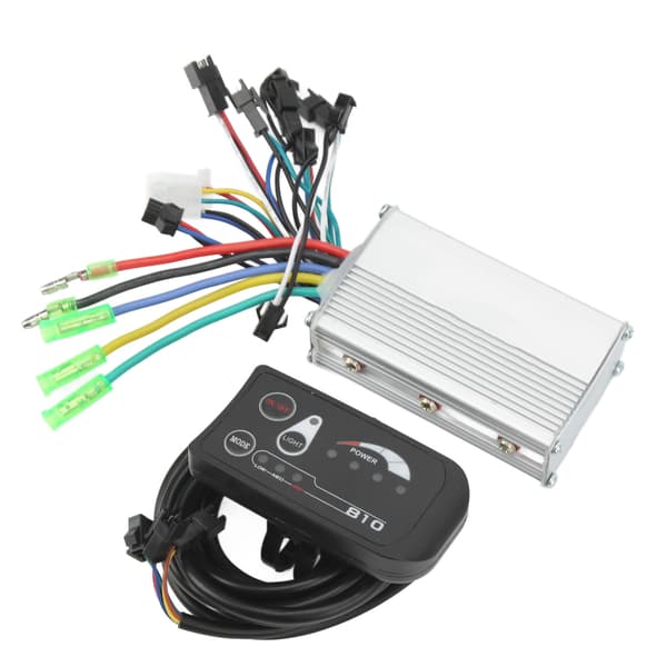 24V 250W 350W Børsteløs Motorcontroller med LED-panel til Cykler og El-løbehjul