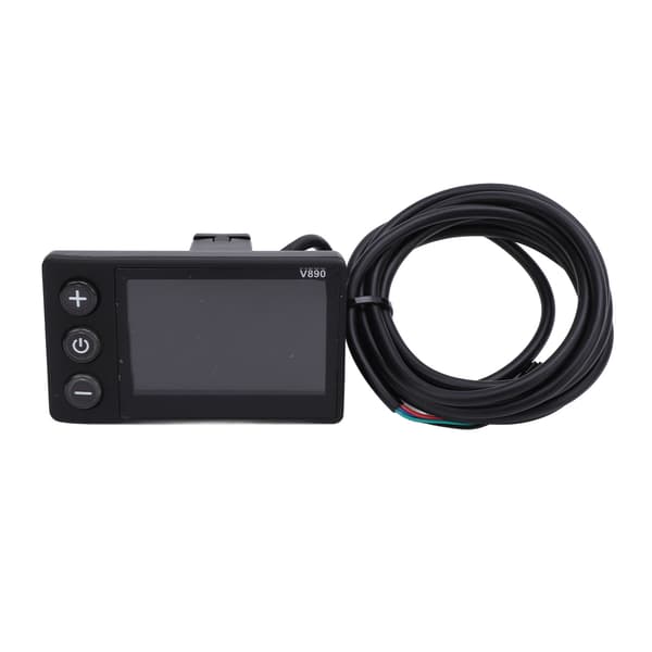 Vannbestandig LCD-sykkeldisplay med multifunksjonelt kontrollpanel for 22,2 mm styre.