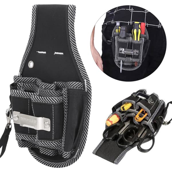 Multifunksjonell Elektriker Midjeveske med 9 Lommer, Laget av Slitesterk 600D Polyester