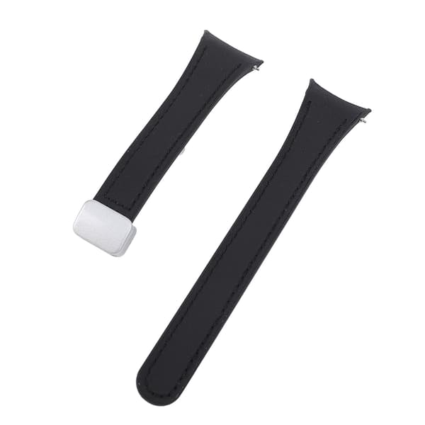Silikonearmbånd til Watch 6 5 4 Series Smartwatch til kvinder med foldbart spænde, behagelig pasform, sort