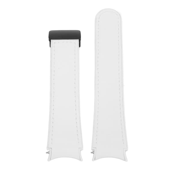 Silikone armbånd med quick release og magnetisk spænde til Watch 6, 5 og 4, hvid.