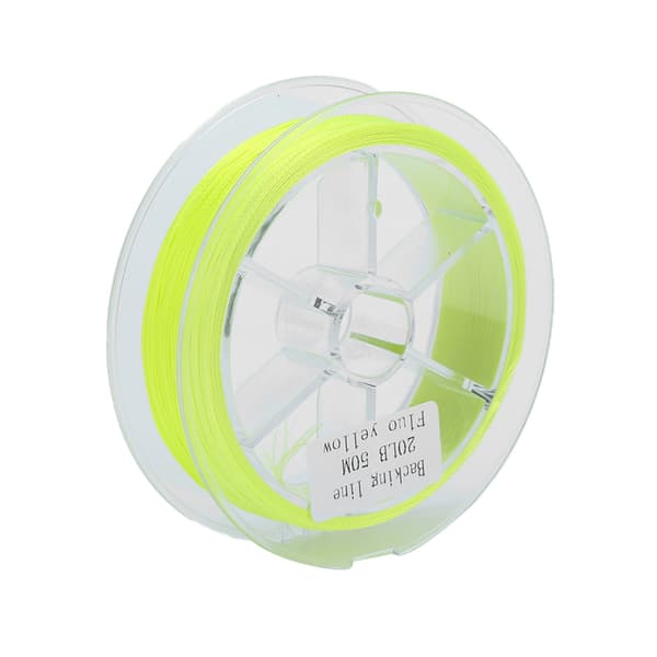 Vaxfri flugfiskelina 20LB 50m Fluorescerande gul polyestermaterial