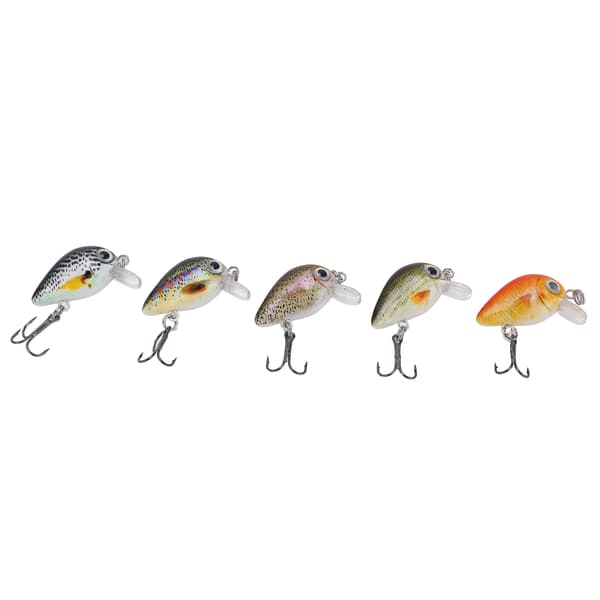 Kit med 5 Mini Crankbait Fiskedrag med Låda för Sötvatten och Saltvatten, Typ 2
