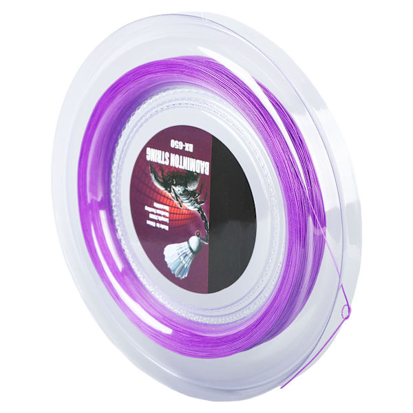 Badminton Racket String Nylon 0.72mm 200m BX650 Lilla for Trening og Erstatning
