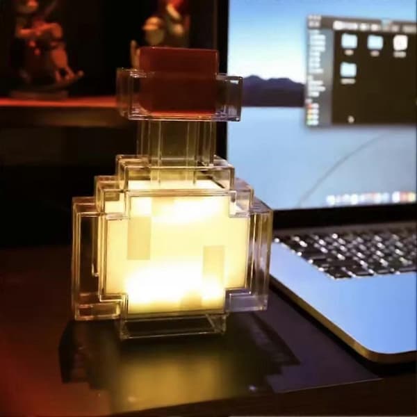 Minecraft Mini-juomalamppu, yövalo, lahja lapsille