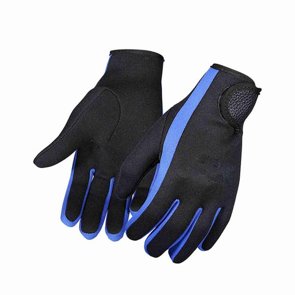 Neoprenhandsker til dykning, surfing, kanosejlads, snorkling, vandsport, sort, blå, medium