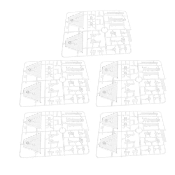 Set med 5 transparenta actionfigurställ för SD BB RG HG 1/144 skalmodeller
