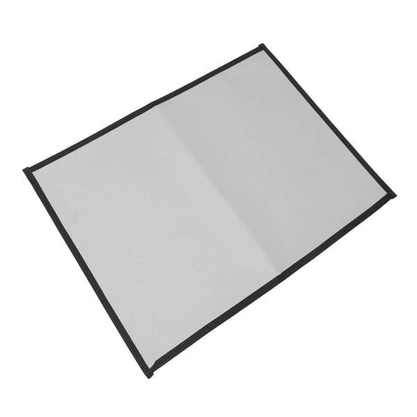 Brandsikker BBQ-måtte, varmebestandig glasfiber, foldbar, firkantet, 60x53cm, grå, medium