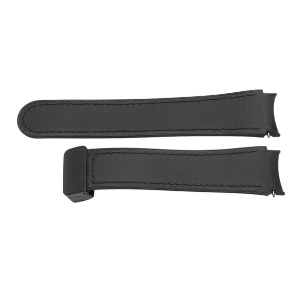 Sort silikonearmbånd med magnetisk quick-release spænde til Watch 6, 5 og 4
