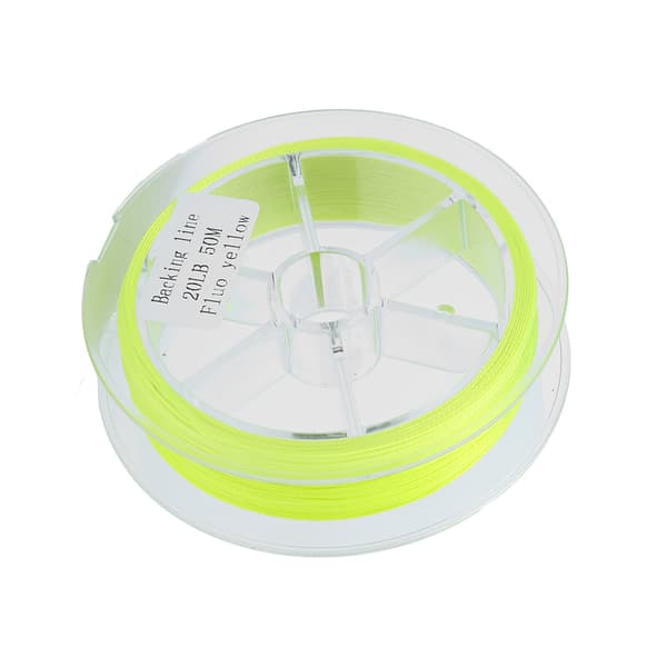 Vaxfri flugfiskelina 20LB 50m Fluorescerande gul polyestermaterial