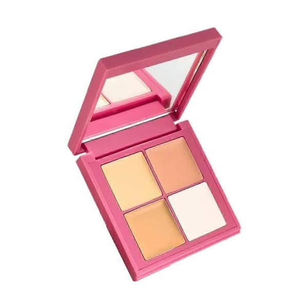 Concealer og highlighter til at camouflere ufuldkommenheder og akne-ar.