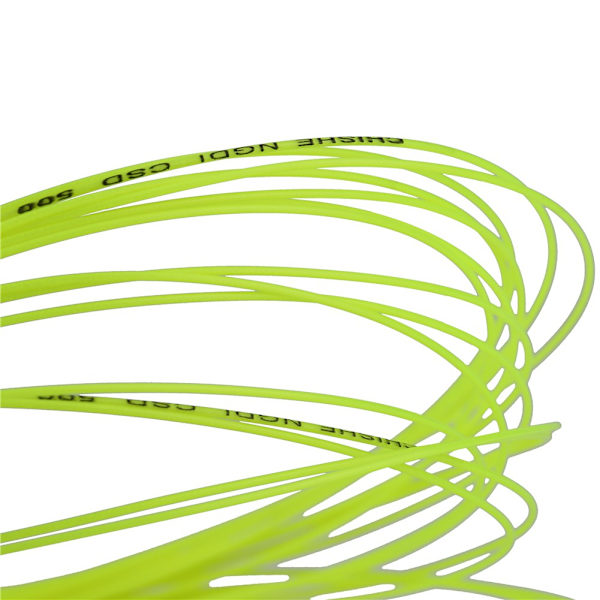 Badminton Racket String 10m Slitesterk Nylon Høy Elastisitet 0.72mm (Fluorescerende Grønn)
