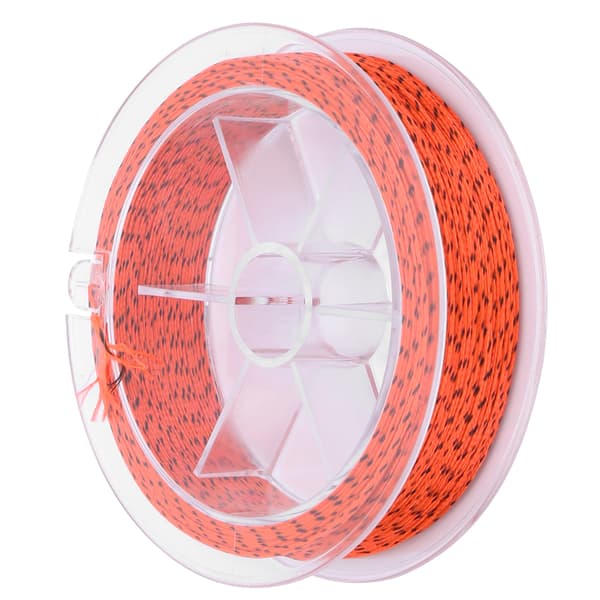 Vaxfri flugfiskelina 30LB 50m i orange/svart polyester