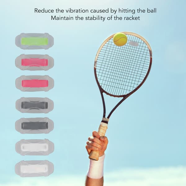 7 st vibrationsdämpare för tennisracket, antivibration, bekväm silikon