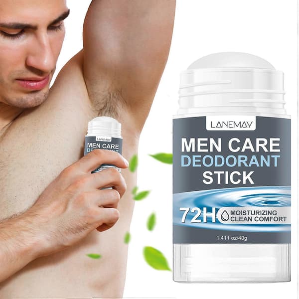 Tre stick deodoranter til mænd, velegnet til krops- og armhulelugt, reducerer svedtendens.