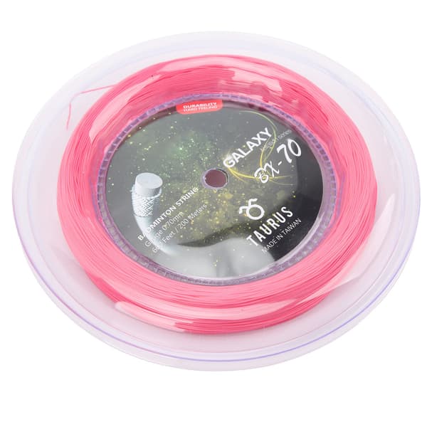 POWERTI BX70 Højelastisk Nylon Badmintonstreng 0,7 mm 200 m Pink til Ketchere