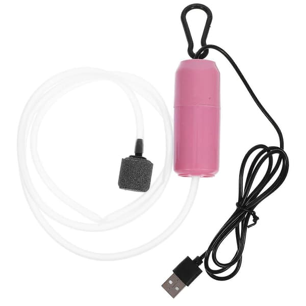 Tyst USB-akvarie-luftpump, syrepump för akvarium, tyst akvarie-luftningspump