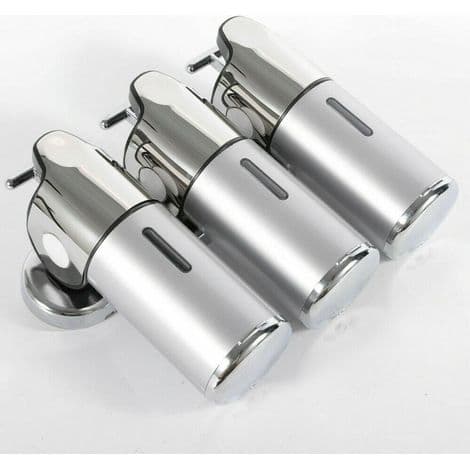 x 500ML Väggmonterad Tvåldispenser, Flytande Schampodispenser, Väggmonterad Badrumsdusch Schampo Lotion Behållare