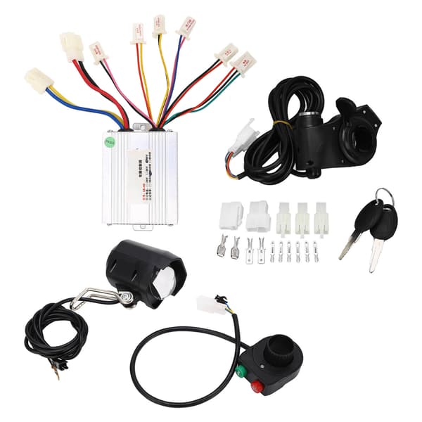 48V 500W Elcykel Controller Styr Kit med Varmeafledning og Forlygte