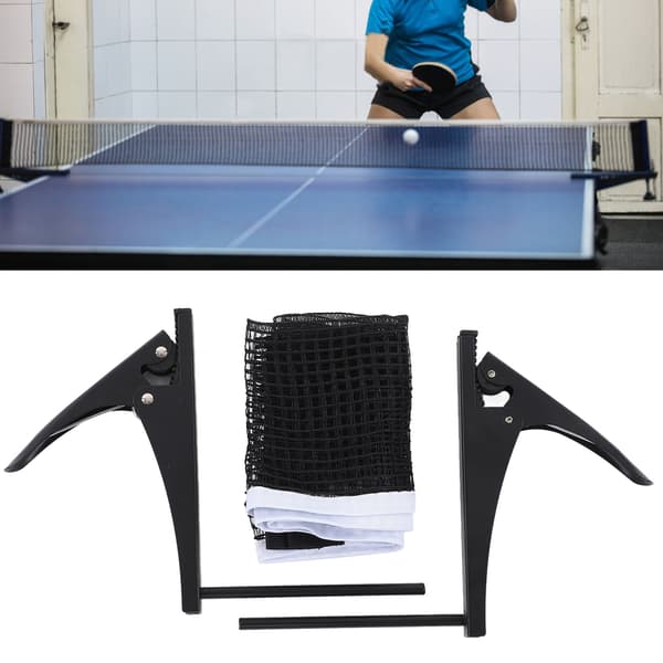 Professionelt Standard Bordtennisnet Støttesæt med Holdbart Tilbehør til Indendørs Brug