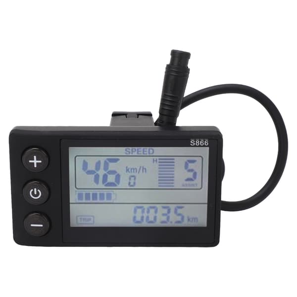 LCD Display S866 Elcykel 24V 36V 48V 60V Vandtæt Panel IP65 ABS