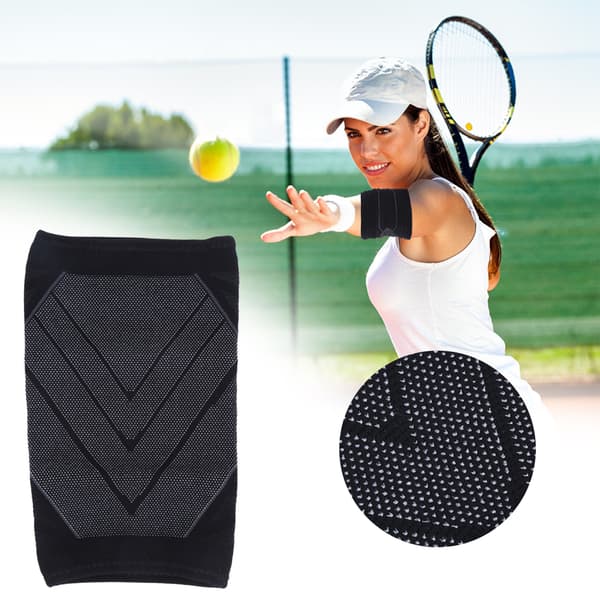 2 st elastiskt armbågsskydd i nylon 3D andningsbart tyg för tävlingssporter XL