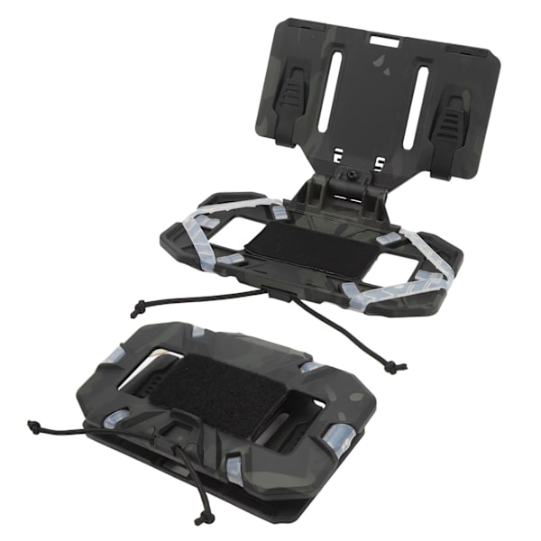 Multifunktionel foldbar nylon silikone vest telefonholder til MOLLE træning, sort, CP