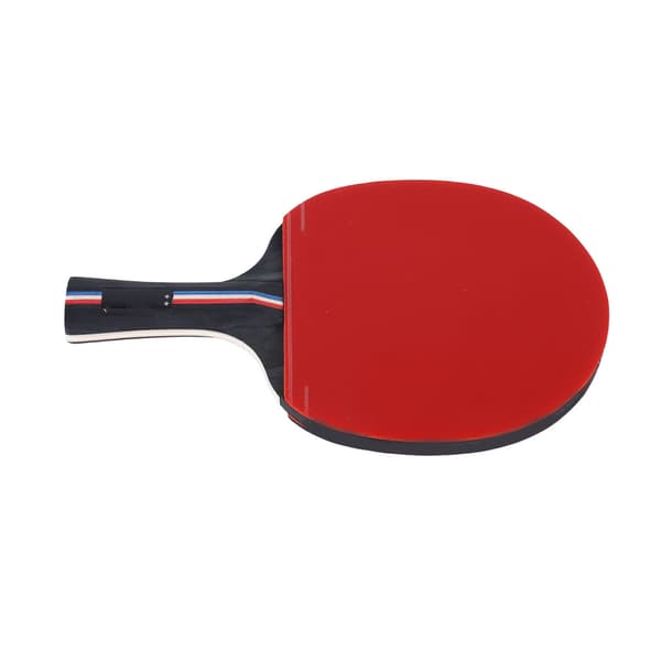 Bordtennisbat med dobbeltgummi til træning og konkurrence med opbevaringspose