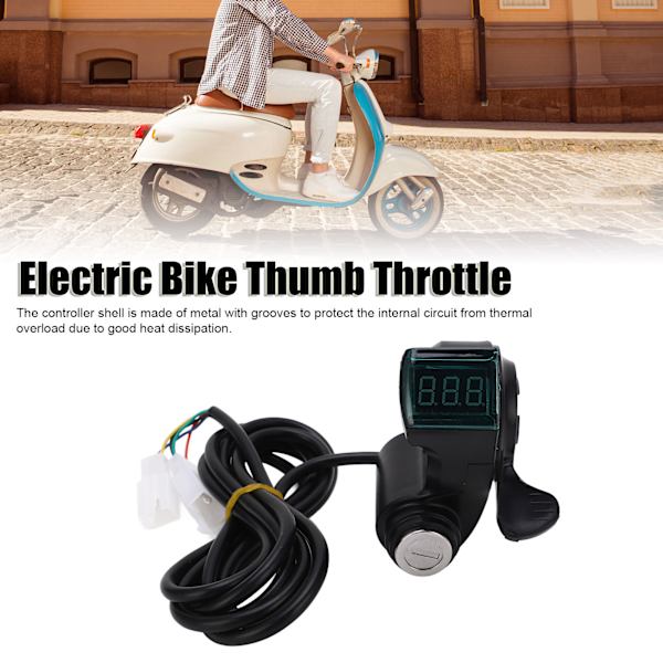 48V 1000W Motorcontroller og Tommelfingergas til Elcykel/Scooter