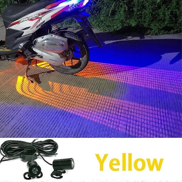 Sæt med to røde LED englevinge-formede lyskæder til biler og motorcykler.