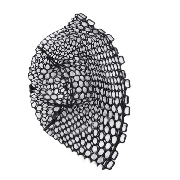 Udskiftningsfluefiskenet, dyb gummi, 32 cm, sort, kryptografisk net, letvægts
