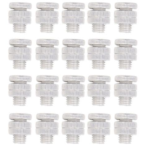 100 aluminiumslegering udendørs elhegnsforbindere, 0,8 cm gevindskåret skrue