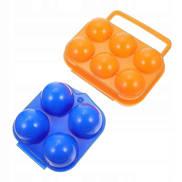Camping eggoppbevaringsboks, kan holde 6 egg