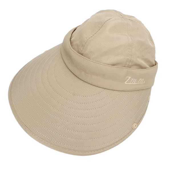 Utendørs solhatt med bred brem, UV 50+ beskyttelse, beige ansikts- og nakkedekselsett