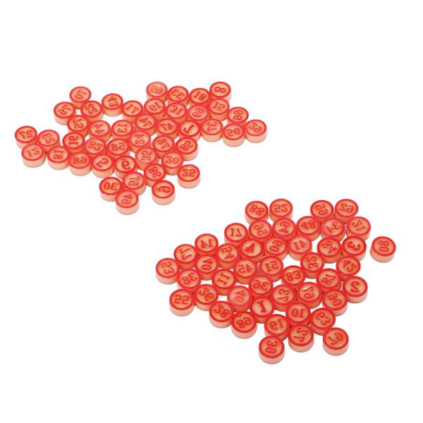 Interaktive solide plastnummerbrettspillbrikker 1-90 brikker for festunderholdning