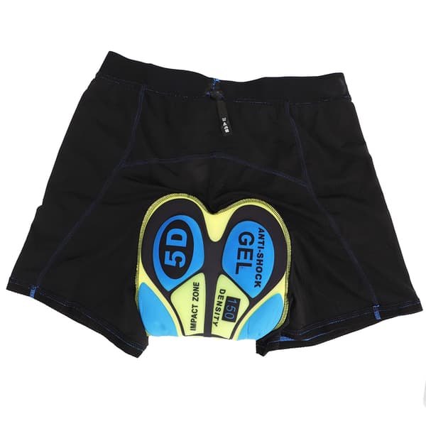 Sykkelshorts for menn med 5D-polstring, hurtigtørkende, ventilert elastisk belte, XL