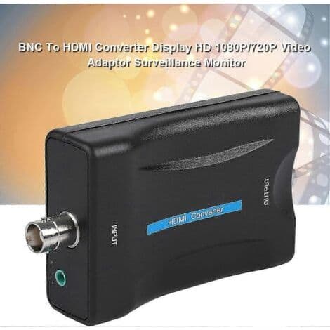 Koaksial til HDMI-adapter, BNC til HDMI-omformer for 1080p/720p TV-antenne