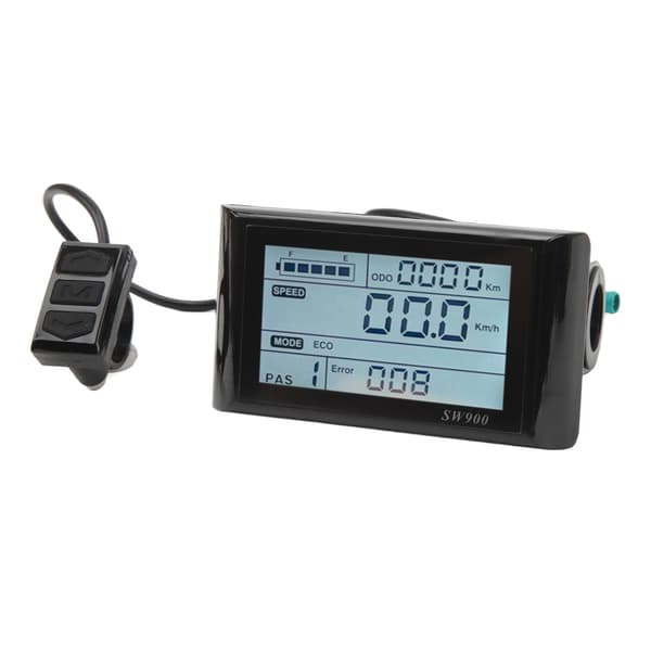 LCD-skjerm for elsykkel 5-pinners 24V 36V 48V Lett vanntett kontrollpanel