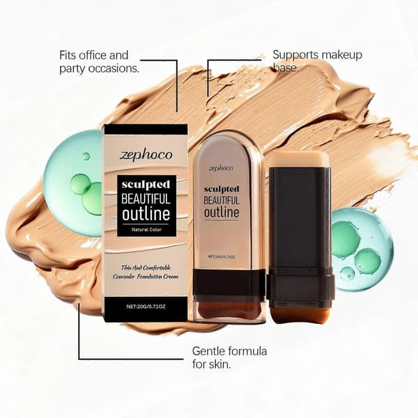 Concealer Foundation Stick, 2025 Ny Ansiktsfoundation Contour Stick, Full Dekkevne Concealer for D