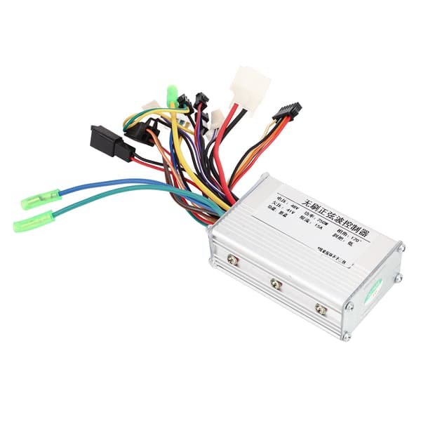 Børsteløs controller til elcykler, 48V, 250W, aluminiumslegering, til cykler og el-løbehjul.