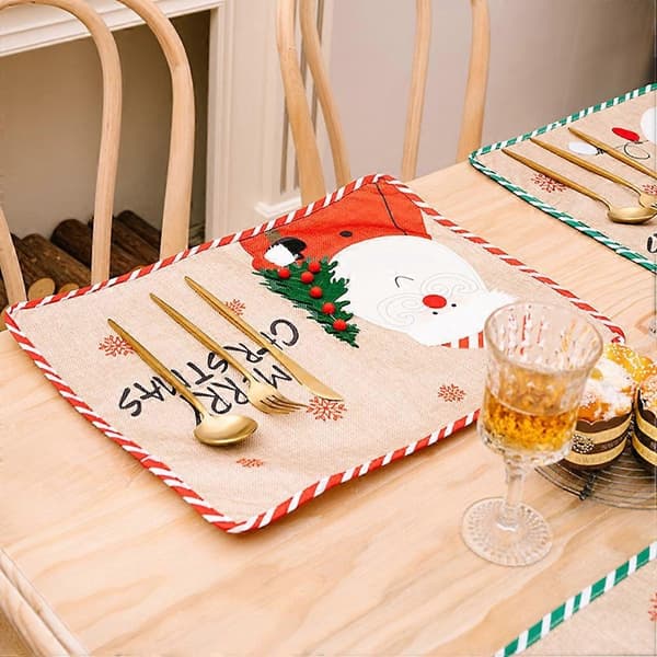 Kreativ julebrikke i stoff for dekorativ design