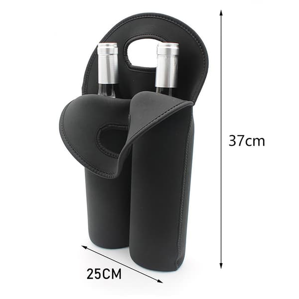 Isolert vinpose for 750 ml flasker, for transport, reise, camping, piknik