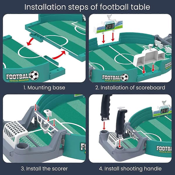Minibordsfotbollsspel, bordsfotbollsleksak, interaktiv bordsfotbollsleksak