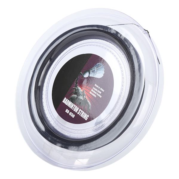 Badminton Racket String 200m Nylon 0.72mm BX650 Svart for Trening