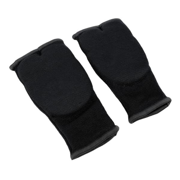 Bokse Håndbind Halvfinger Gel Anti-Slip Nylon Håndledsstøtte Unisex Sort S
