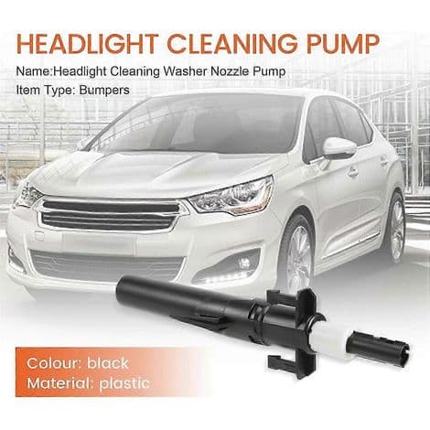 Forlygtevaskerpumpe til Peugeot 207, 307, 607 og Citroën C4 og C5 (reference 89028244 6438P1).