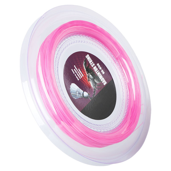 Badminton Racket String 200m Nylon 0.72mm BX650 Rosa for Trening