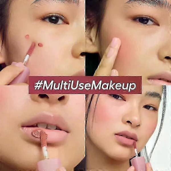 Mjukt, matt flytande läppstift och rouge | Lättviktig, suddande formula